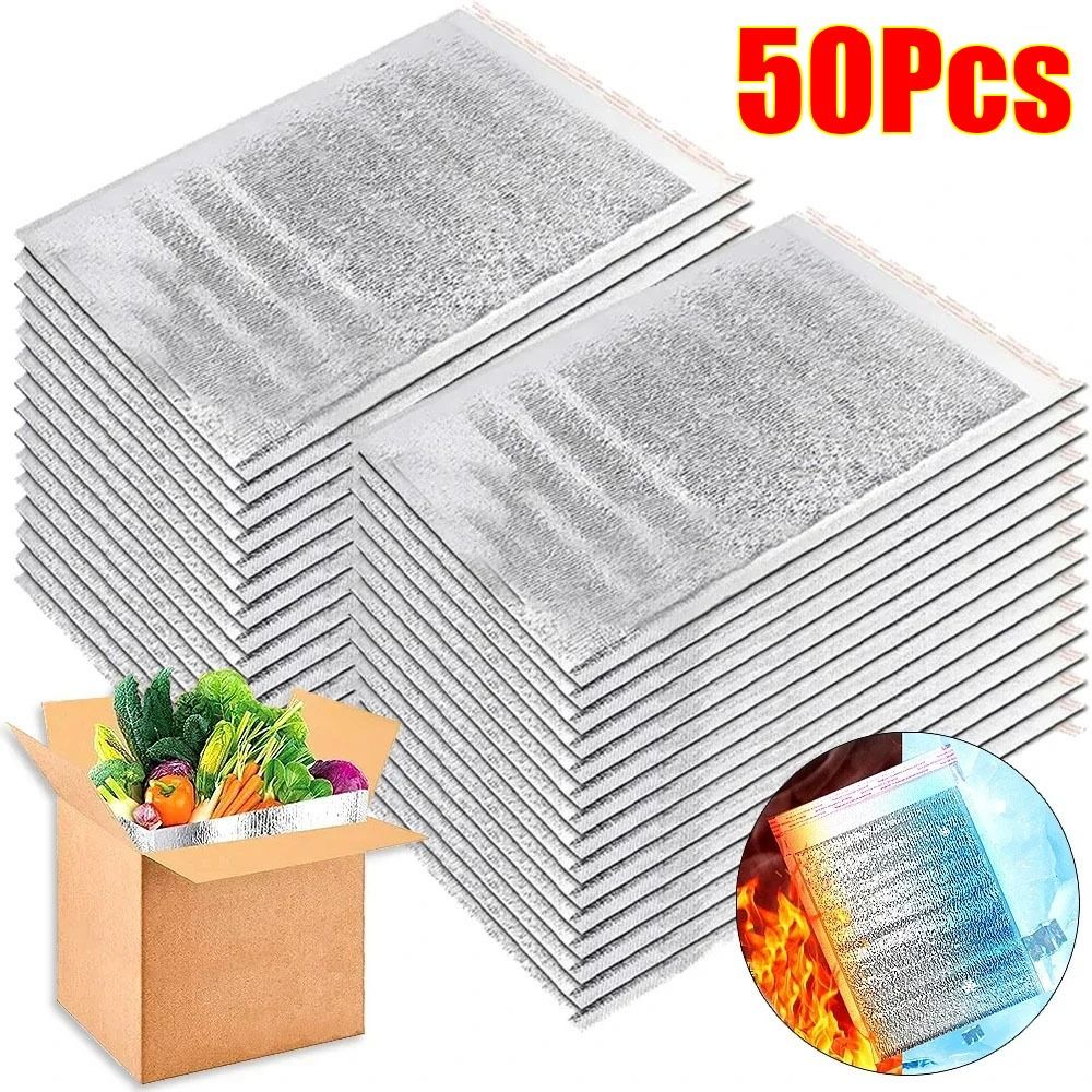 Food Snacks Delivery - Torba termoizolacyjna z folii aluminiowej Składana