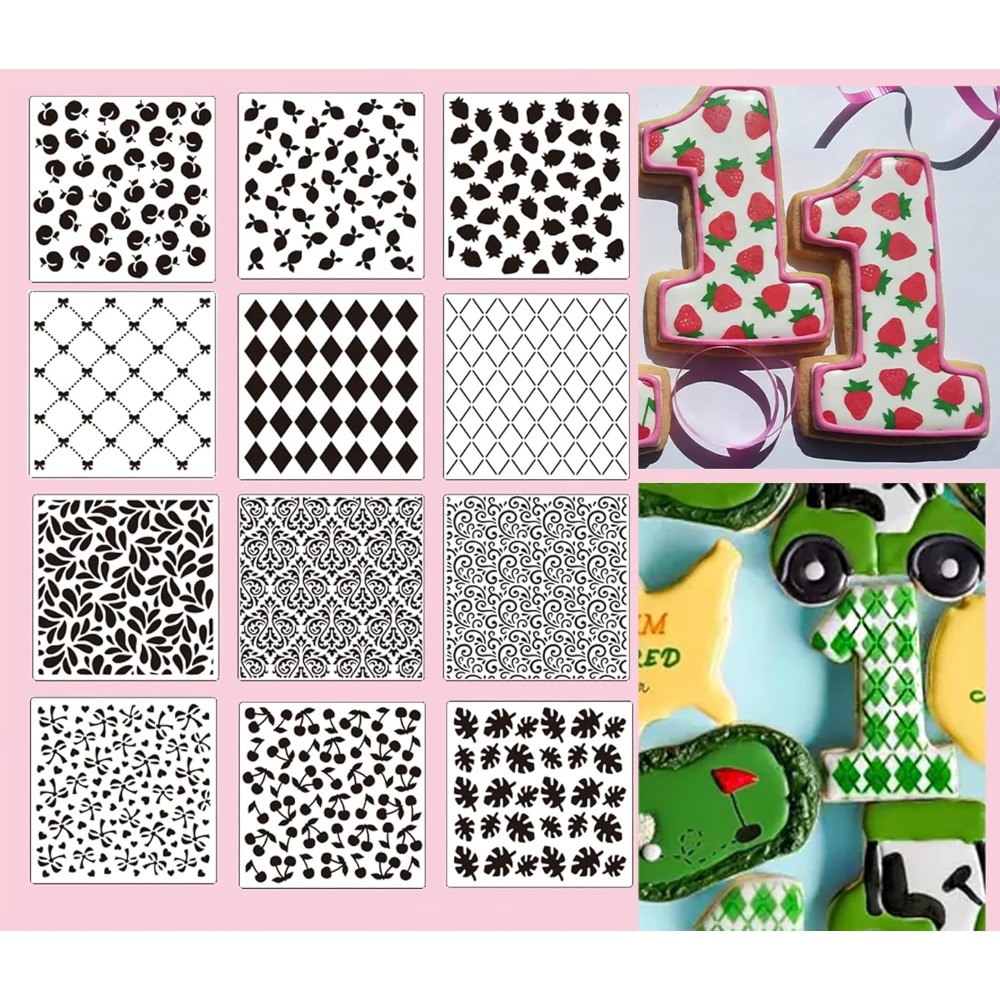 Cookies Pack - Zestaw 12 szablonów do ciastek z