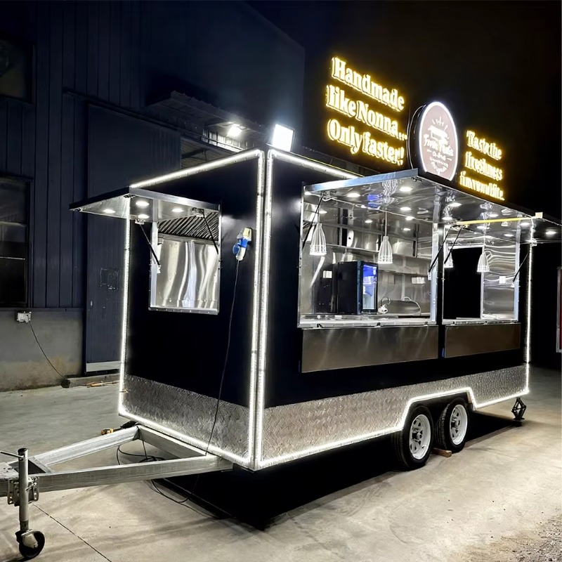 Food Snacks Catering - Mobilny przyczepa gastronomiczna, przenośny wózek gastronomiczny,