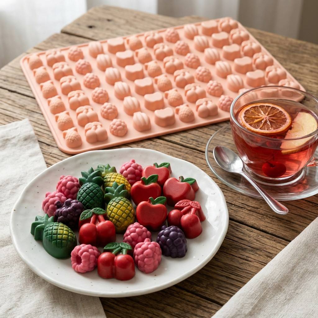 Gummy Candy - Formy do gumowanych owoców, silikonowe formy