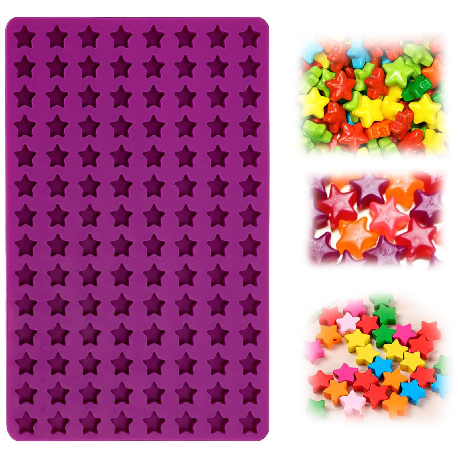 Gummy Candy - Formy silikonowe w kształcie mini gwiazdek,