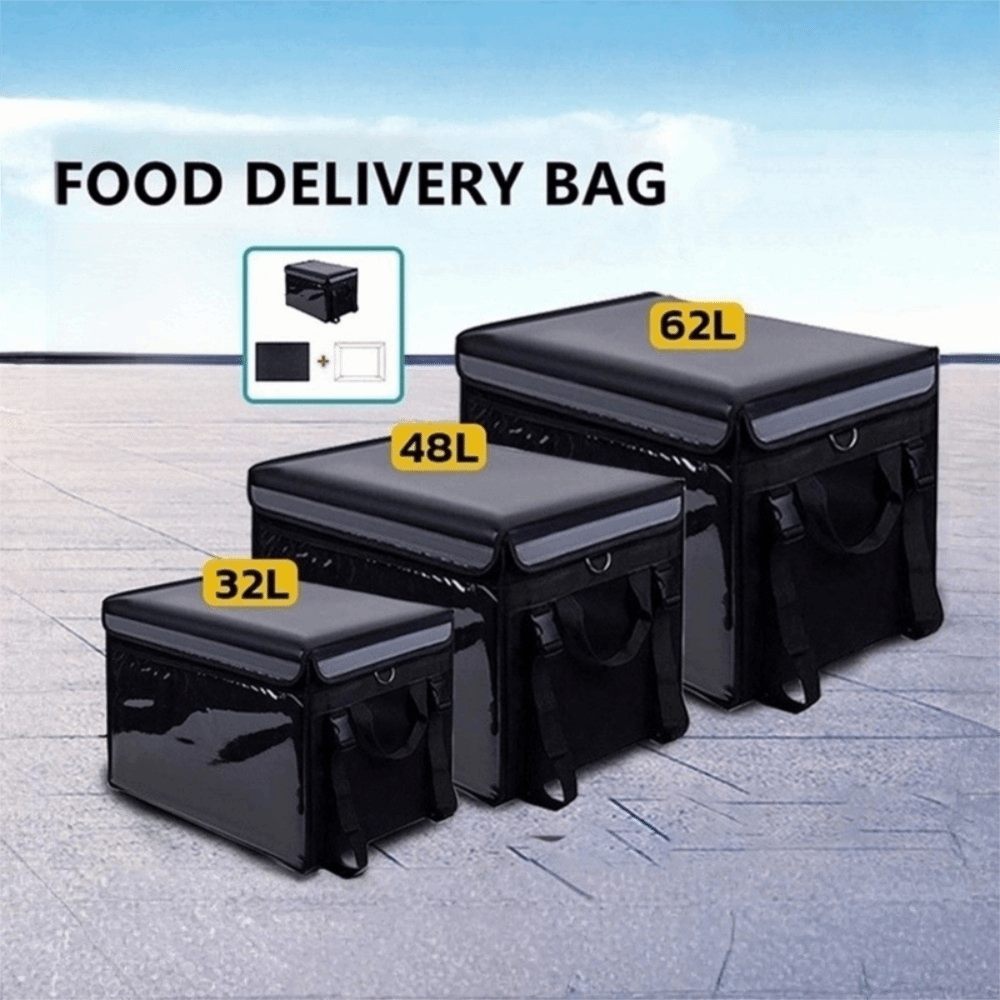 Food Snacks Delivery - Wodoodporna torba do dostawy jedzenia 32L/48L/62L