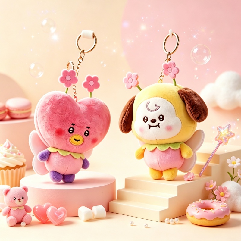 Cookies Pack - BT21, seria „Kwiat wiśni”, pluszowa lalka,
