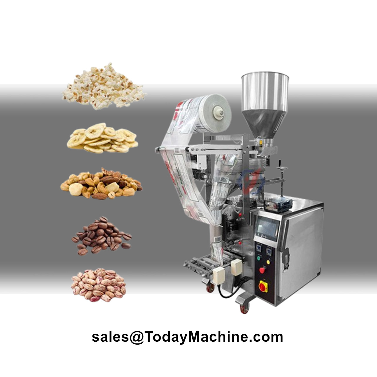 Nuts Mix - Automatyczna maszyna pakująca do bananowych chipsów,
