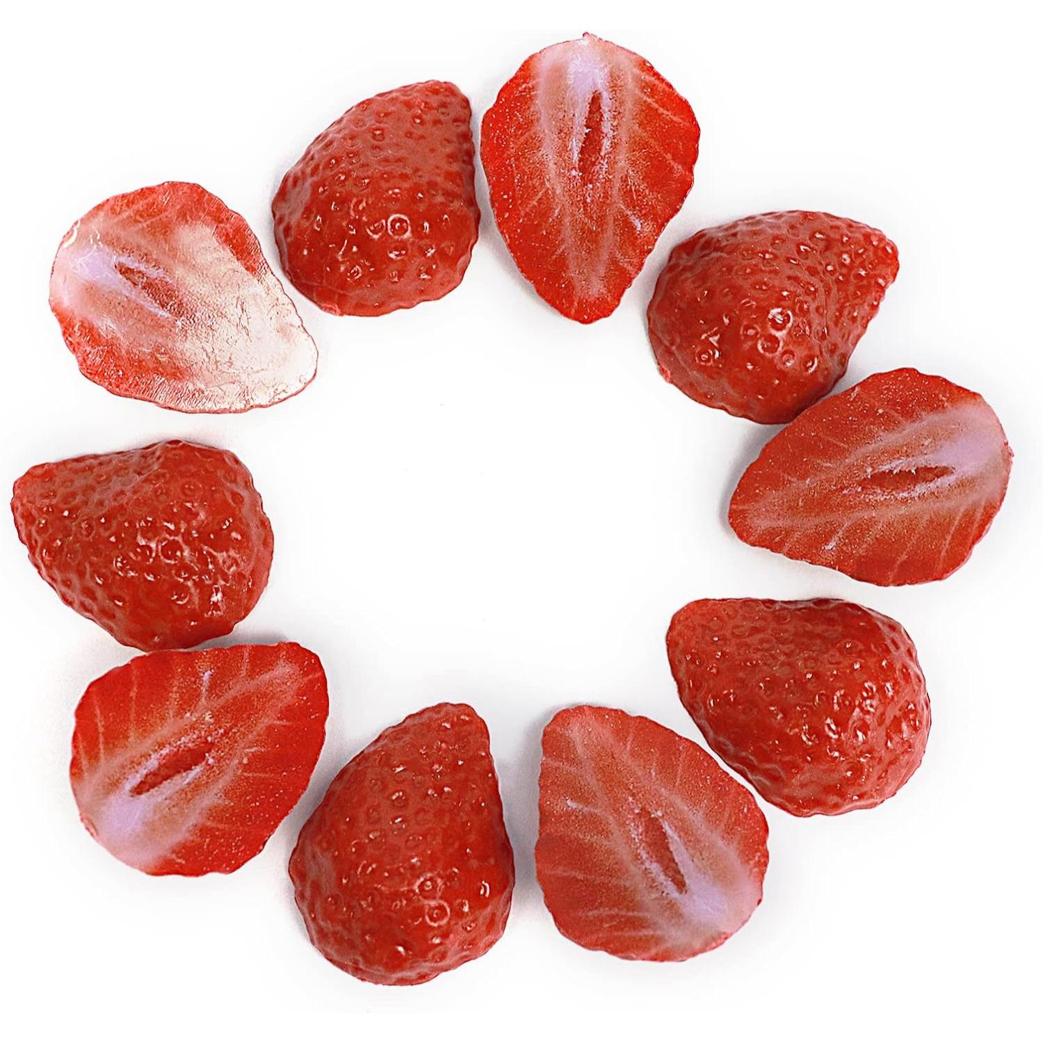 Chocolate Snack - Sztuczne płatki truskawek, dekoracje owocowe, wypełnienie