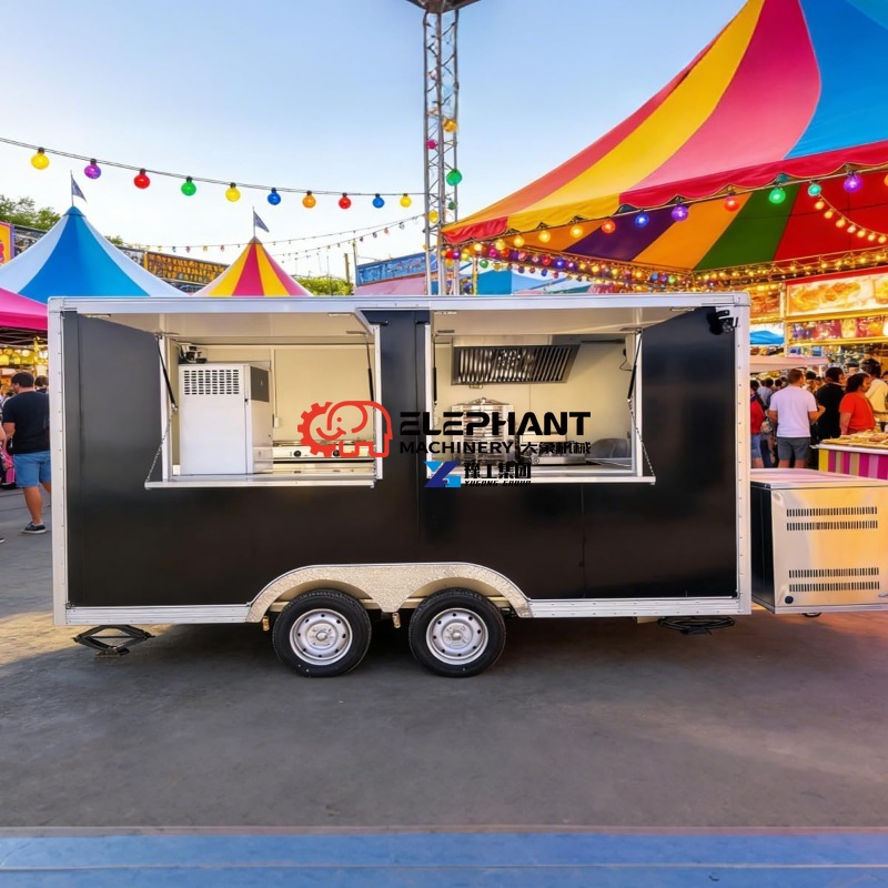 Food Snacks Catering - Wielofunkcyjny mobilny przyczepa gastronomiczna ze stali