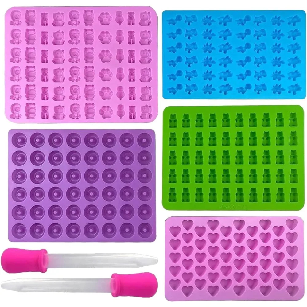 Gummy Candy - 5 sztuk silikonowych foremek do cukierków
