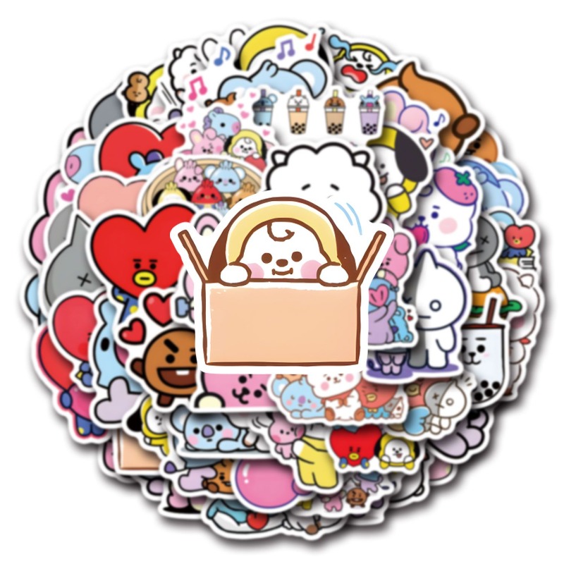 100/200 szt. naklejek BT21 Chi – Cookies Pack recenzja i cena