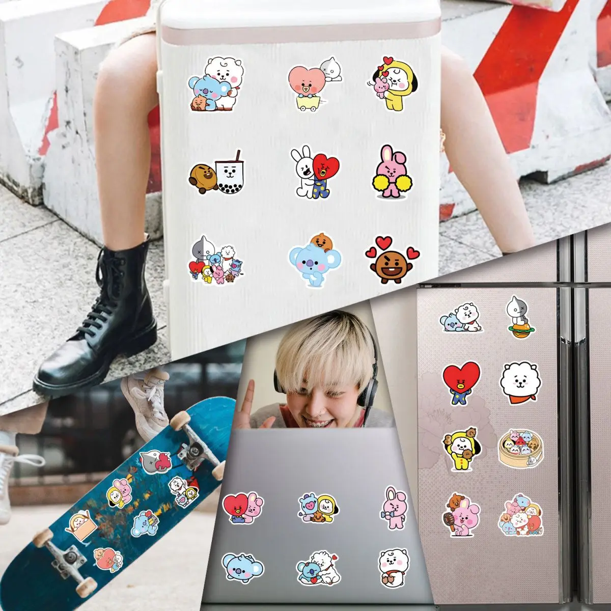100/200 szt. naklejek BT21 Chi – Cookies Pack recenzja i cena
