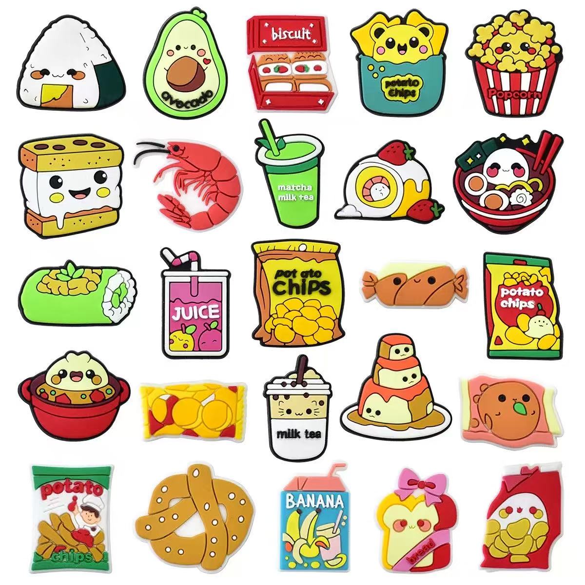 Zestaw ozdób do butów z motywa – Food Snacks Drinks recenzja i cena